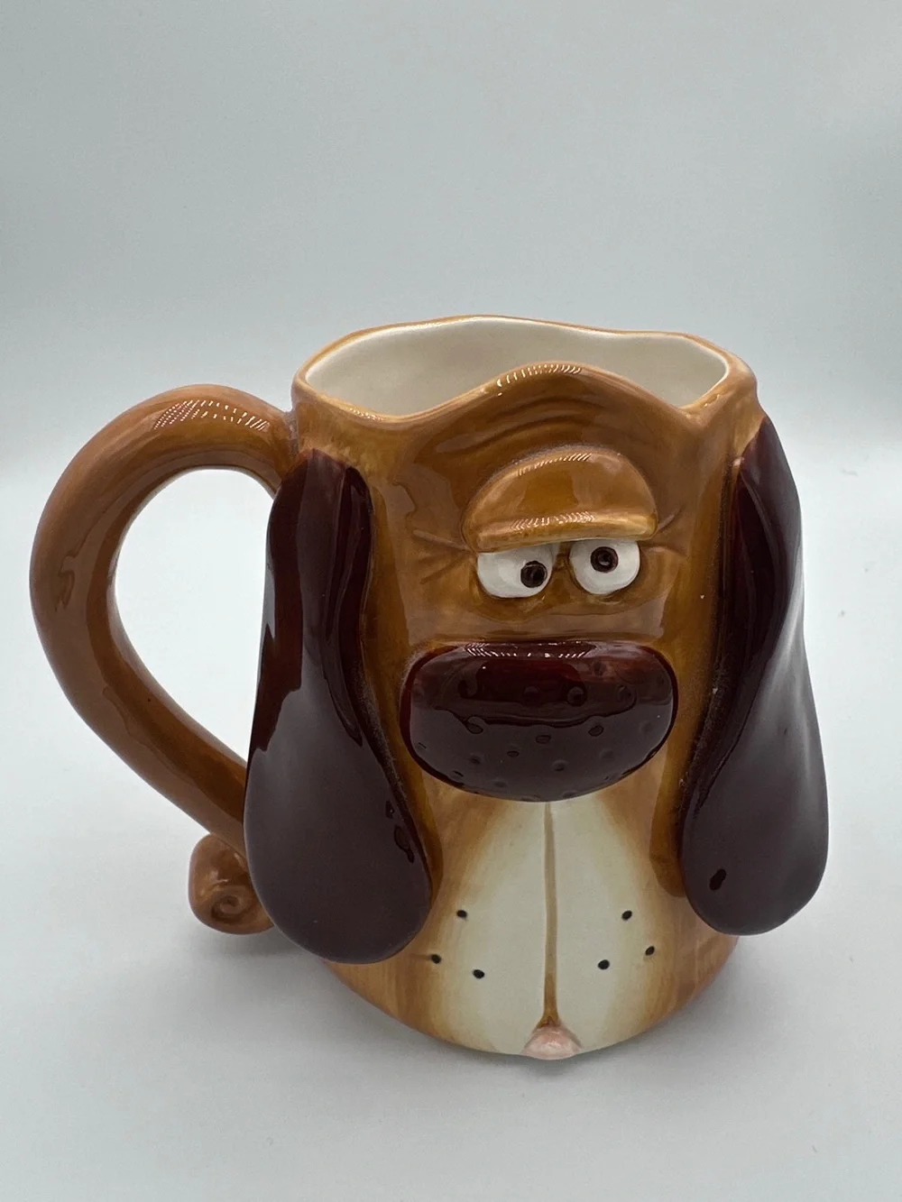 Basset Hound 3D Ceramic Face Dog Puppy Mug By Russ Berrie